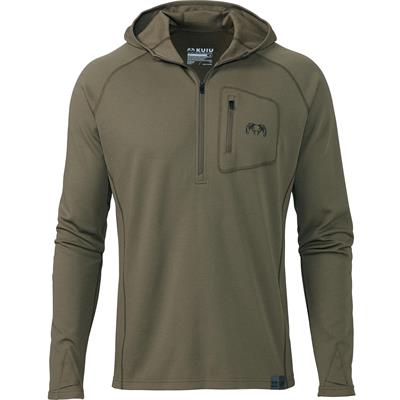 Теплый худи KUIU Pro Merino 200 Zip-T Ash